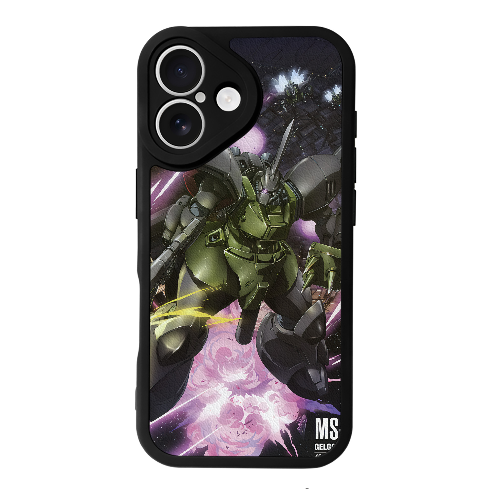 （画像用） 機動戦士ガンダム Mobile Suit Gundam 【iPhone 16シリーズ対応】シリコンスマホケース（レザー調） 材質：シリコン